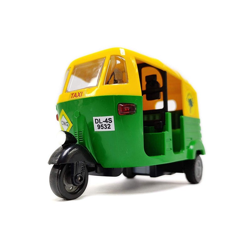 Petrichor Indian Handicraft Famous Auto Rickshaw/TUK TUK/Rickshaw Taxi Model Showpiece Collectible Figurine Home Decoration and Gifting (Multi Colour, Size: 4 INCHES) - Image 3